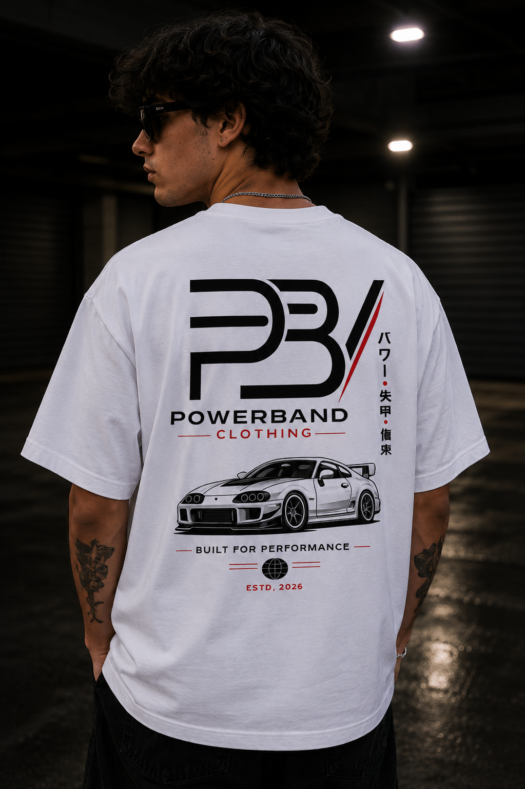 Premium Tokyo Redline Design tee - white